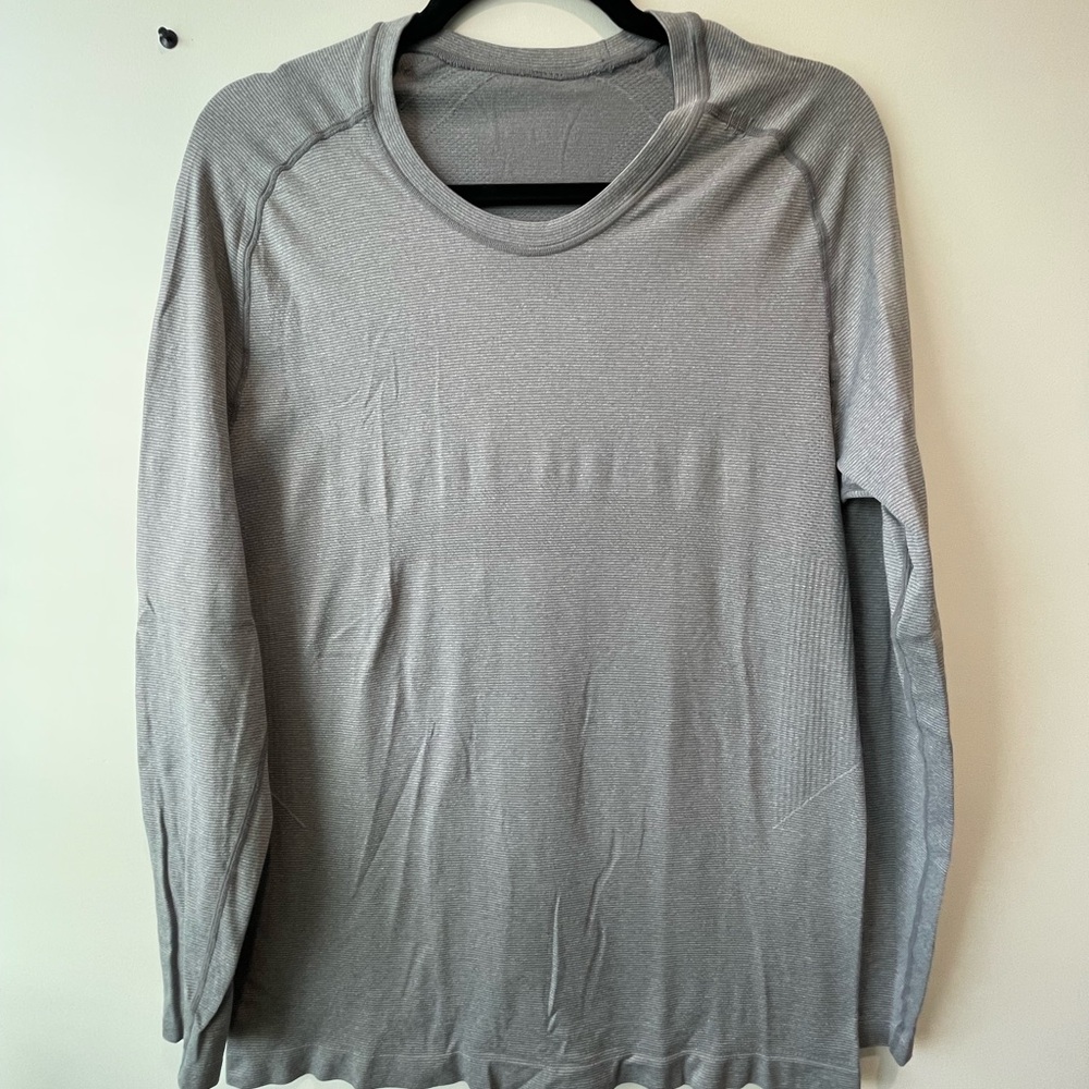 Lululemon Gray Long Sleeve Shirt Medium